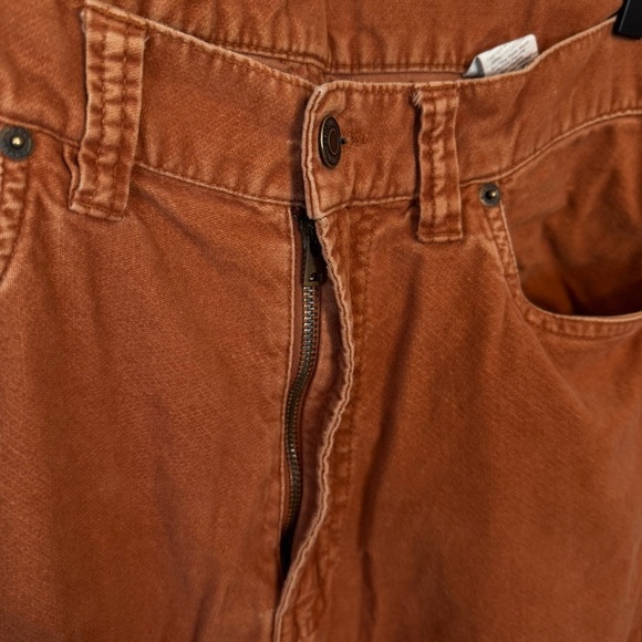 BDG Womens Rust/Orange Super Soft Moleskin 100% Cotton Boot Cut Jeans Size 34x32 - Picture 6 of 13